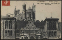 Lyon. Abside de la cathédrale Saint-Jean et Fourvière.