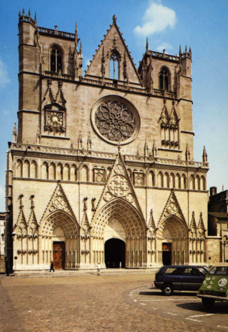 Lyon. La cathédrale Saint-Jean.