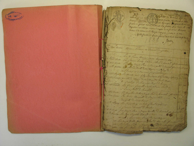 22 février 1823-26 septembre 1834