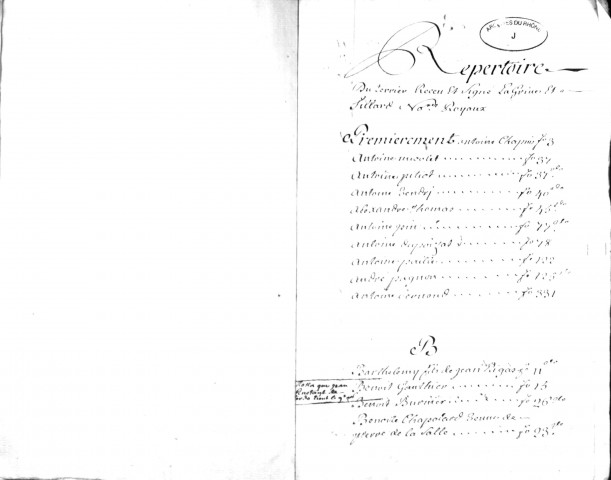 Terrier Tillard et Lagrive.