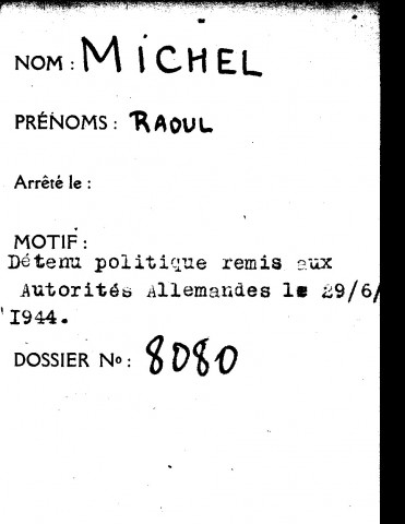 MICHEL Raoul