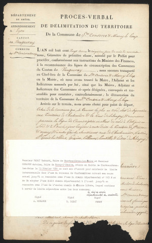 Sainte-Consorce, 5 novembre 1823.