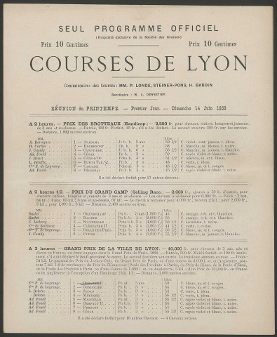 Courses de Lyon.