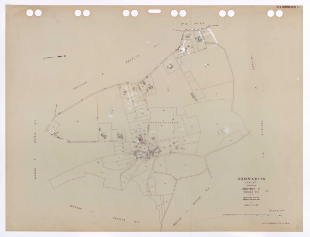 Section C feuille n°2. Plan révisé pour 1932. Edition à jour pour 1983.