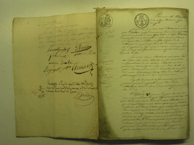 13 octobre-31 décembre 1821