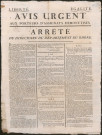 Avis urgent aux porteurs d'assignats démonétisés. Arrêté du Directoire du département du Rhône.