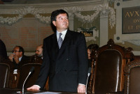 Michel MERCIER après son élection à la présidence du conseil général.