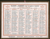 Calendrier 1915.
