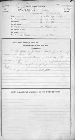 LAROCHE, Joséphine.