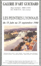 Galerie d'art Guichard. Les peintres lyonnais (13 juin-25 septembre 1988).