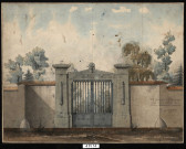 Porte d'entrée principale du cimetière de Sainte-Foy-Lès-Lyon.