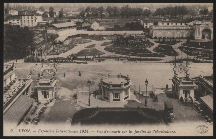 Vue d'ensemble sur les jardins de l'Horticulture.