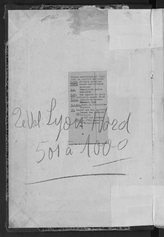 Lyon Nord : n° matricules 501-1000