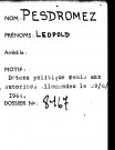 PESDROMEZ Léopold