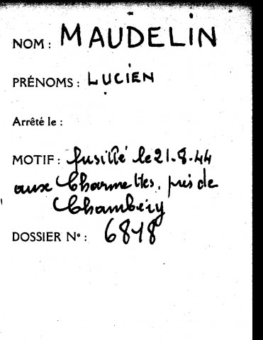 MAUDELIN Lucien