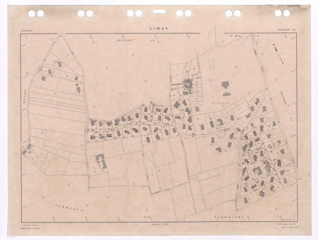 Section AH. Feuille remaniée pour 1989.