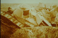 Plateau de Mennejean, tanks détruits.