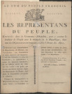 Les représentants du Peuple, envoyés dans la Commune-Affranchie, pour y assurer le bonheur du Peuple avec le triomphe de la République, dans tous les départements environnants, et près l'Armée des Alpes (1er Nivôse an II).