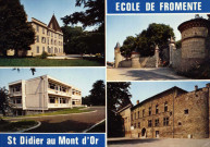 Saint-Didier-au-Mont-d'Or. Ecole de Fromente. Vues multiples en mosaïque.