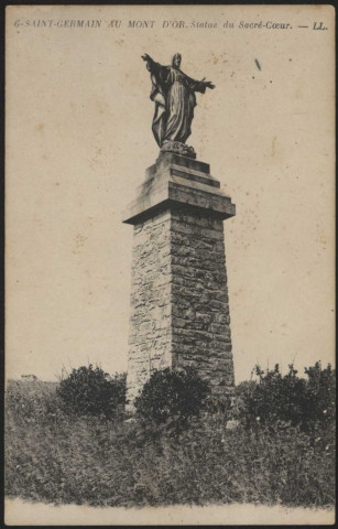 Saint-Germain-au-Mont-d'Or. Statue du Sacré-Cœur.