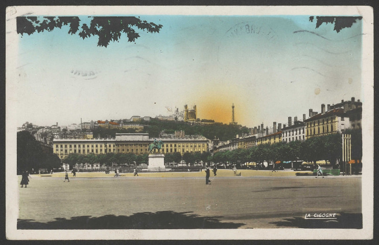 Lyon. Ensemble de la place Bellecour.