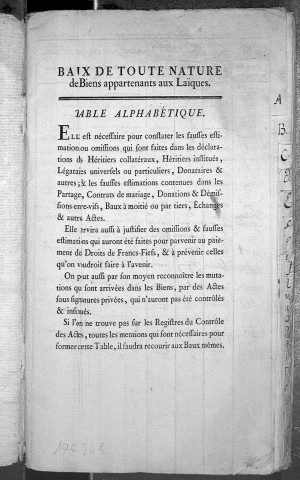 21 août 1783-23 pluviôse an VII.