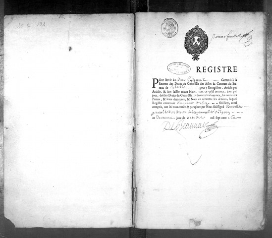 7 octobre 1706-2 janvier 1708.