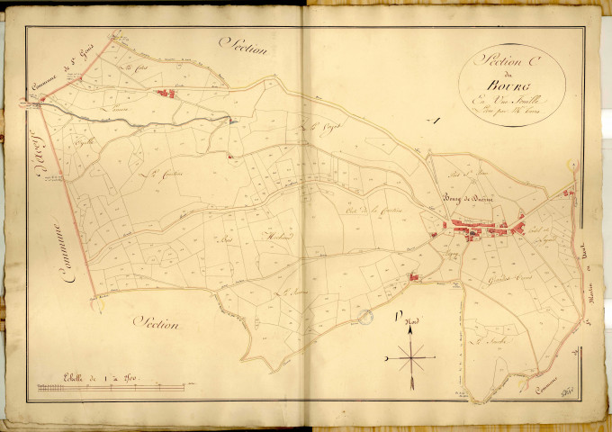 Section C dite du Bourg, feuille unique.