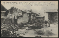 Lenharée, route de Chalons à Esternay. Maison en réparation par la société anglaise (société des Amis).