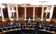 Assemblée départementale sortante lors de la séance publique du 18 décembre 2014.