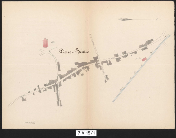 Pierre-Bénite : plan de la localisation de la maison de M. Peter où se célèbre le culte.