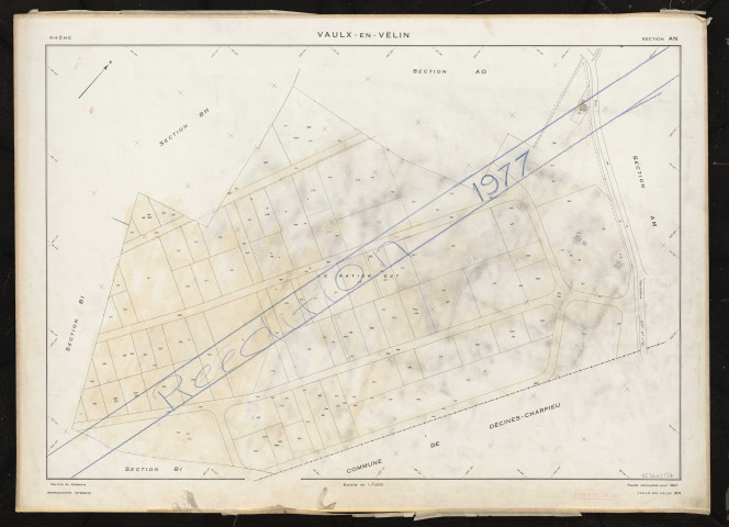 Section AN. Feuille renouvelée pour 1967. Réédition 1977.