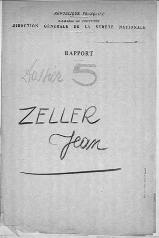 ZELLER/ZEILLER Jean René