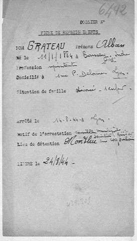 GRATEAU/CRETEAU Alban