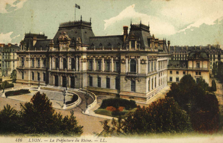 Lyon. La Préfecture du Rhône.