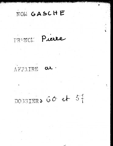 GASCHE Pierre