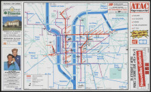 Plan schématique du réseau des Transports en commun lyonnais (TCL).