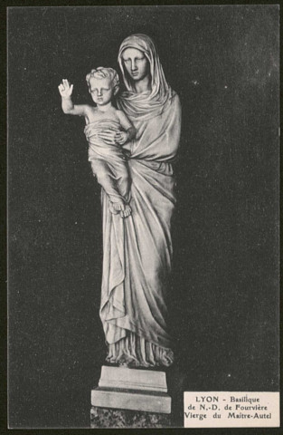 Lyon. Basilique de Notre-Dame de Fourvière. Vierge du Maître-Autel.