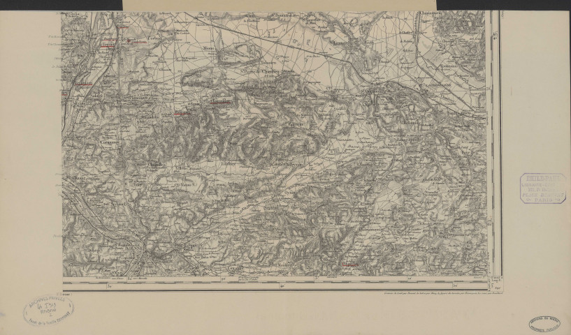 Cartes d'état-major de 1889.