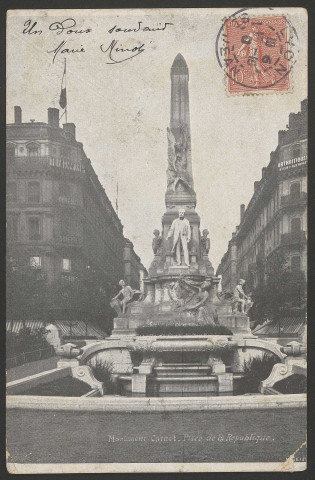 Lyon. Monument Carnot. Place de la République.