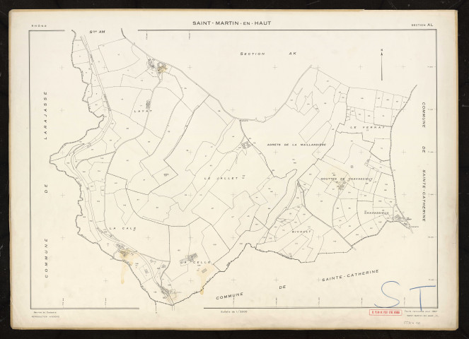 Section AL. Feuille renouvelée pour 1957.