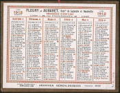 Calendrier 1912.