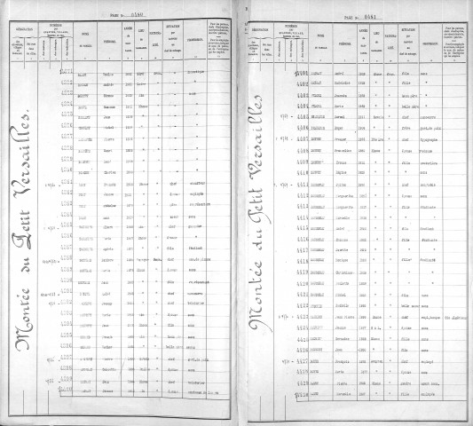 PETIT VERSAILLES (MONTEE DU)