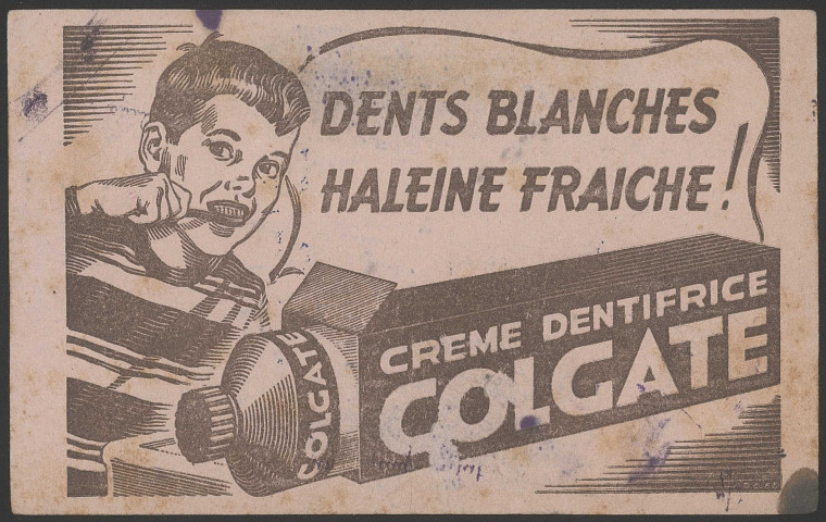 Crème dentifrice Colgate.