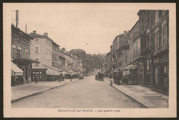 Belleville-sur-Saône. Les quatre rues.