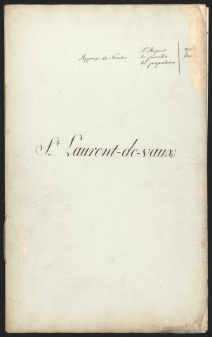 Saint-Laurent-de-Vaux, 22 novembre 1823.