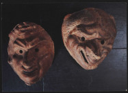Musée de la civilisation gallo-romaine de Lyon. Masques de théâtre.