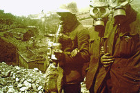 Front allemand, masques à gaz.