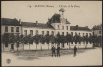 Saint-Fons. L'école et la place.