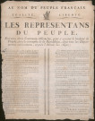 Les représentants du Peuple, envoyés dans Commune-Affranchie, pour y assurer le bonheur du Peuple avec le triomphe de la République, dans tous les départements environnants, et près l'Armée des Alpes (15 Fructidor An II).